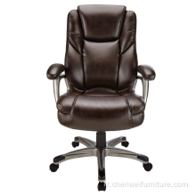 Pu Leather Executive Furniture Office Chaise avec accoudoir